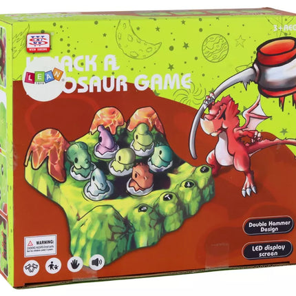 Wack-A-Mole žaidimas Dinozaurai Lenta Du plaktukai Žalios šviesos Garsai