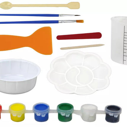 Kūrybiškas meninių paukščių 3D gipso dažų rinkinys