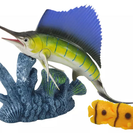 Figūrėlė Žuvis Kardžuvė Kardžuvė Koralinis rifas Žuvis