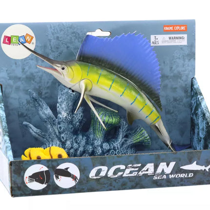 Figūrėlė Žuvis Kardžuvė Kardžuvė Koralinis rifas Žuvis