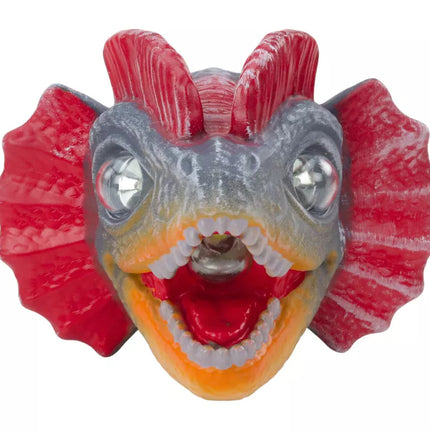 Dinozauro galvos žibintas, reguliuojamas galvos apdangalas, 3 šviesos diodai