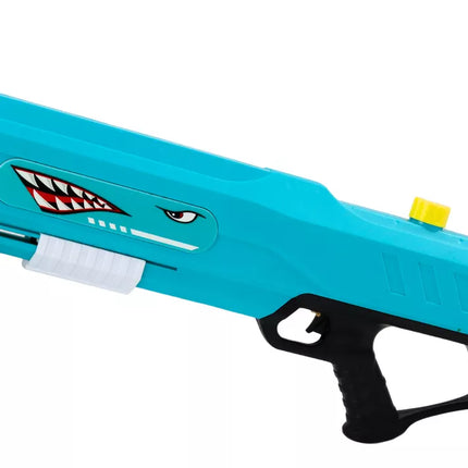 Didelis žalias vandens šautuvas „Ryklys“ su pompa, 57 cm