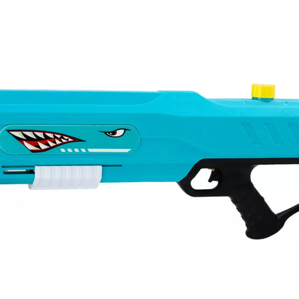 Didelis žalias vandens šautuvas „Ryklys“ su pompa, 57 cm