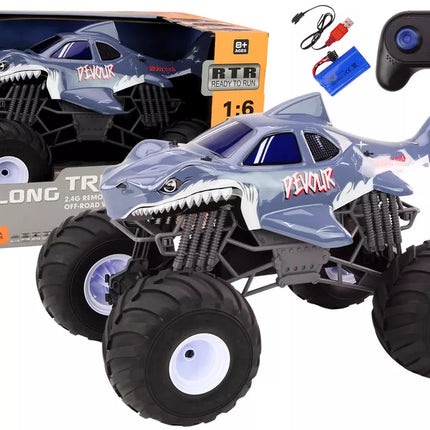 Didelis bekelės nuotoliniu būdu valdomas automobilis 2.4G RC 1:6 „Shark“