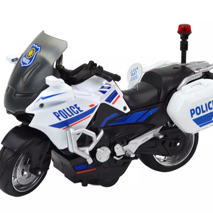 Policijos sportinis motociklas su frikciniu varikliu, mastelis 1:10