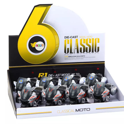 Policijos sportinis motociklas su frikciniu varikliu, mastelis 1:10