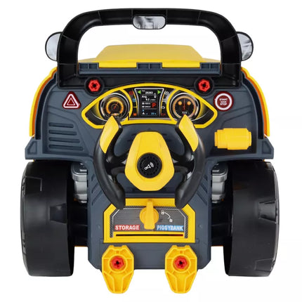 Autobusų variklių ardymo dirbtuvių rinkinys "Pasidaryk pats", geltonas