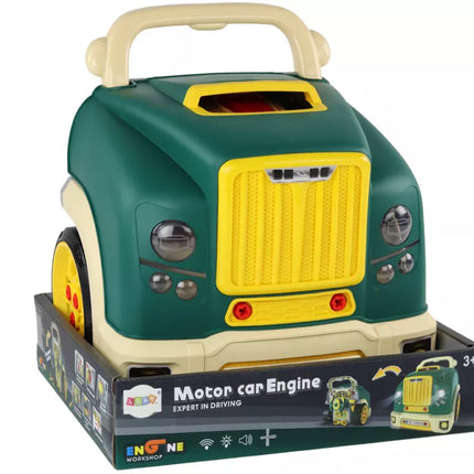 Sunkvežimio variklio ardymo dirbtuvių rinkinys "Pasidaryk pats", žalias