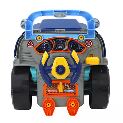 Dirbtuvių variklio sunkvežimio išardymo "pasidaryk pats" rinkinys, mėlynas