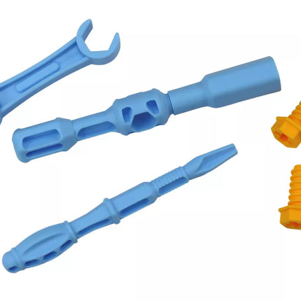 Dirbtuvių variklio sunkvežimio išardymo "pasidaryk pats" rinkinys, mėlynas