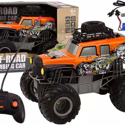 Visureigis RC nuotoliniu būdu valdomas automobilis 1:16 oranžinis