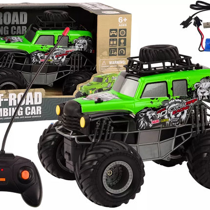 Visureigis RC nuotoliniu būdu valdomas automobilis 1:16 žalias