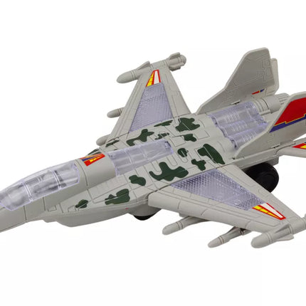 Karinis naikintuvas F35, vairavimo žibintai, garsai, pilka