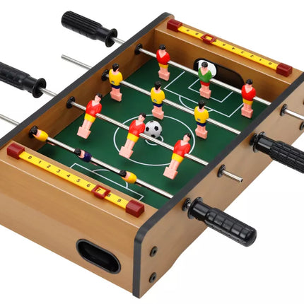 Miniatiūrinis medinis stalo futbolas, 36 cm x 21,5 cm x 9 cm