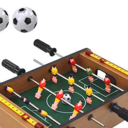 Miniatiūrinis medinis stalo futbolas, 36 cm x 21,5 cm x 9 cm