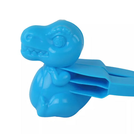 Sniego gniūžčių formavimo įrankis, mėlynas dinozauras