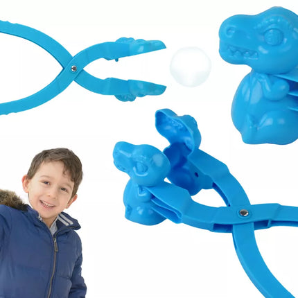 Sniego gniūžčių formavimo įrankis, mėlynas dinozauras