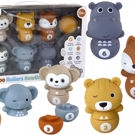 Boulingas su gyvūnais – interaktyvios pramogos su kamuoliu mažyliams