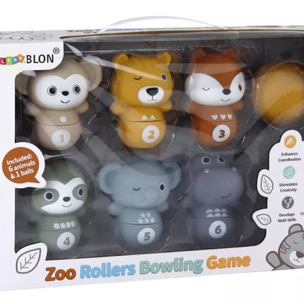 Boulingas su gyvūnais – interaktyvios pramogos su kamuoliu mažyliams