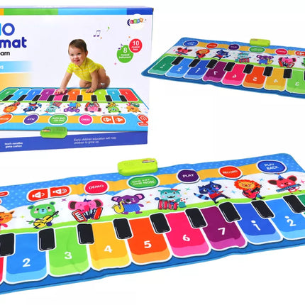 Interaktyvus edukacinis muzikinis kilimėlis šokiams, instrumentams, garsams