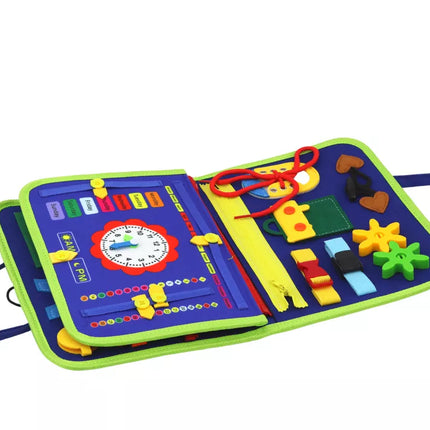 Veltinio lenta, sensorinė, manipuliacinė, edukacinė, mėlyna