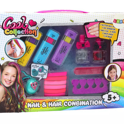 Plaukų dažymo rinkinys, nagų lakavimas, lūpų balzamas