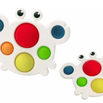 Silikoninė lenta Spalvingas krabas Pop It edukacinis sensorinis žaislas