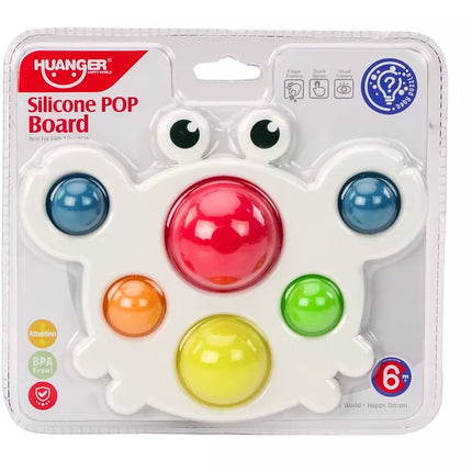Silikoninė lenta Spalvingas krabas Pop It edukacinis sensorinis žaislas