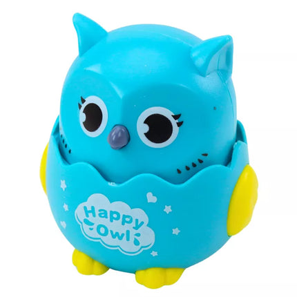 Mažas linksmas pelėdžiukas su frikciniu varikliu, 4 spalvų