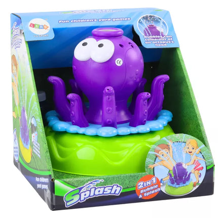 Sodo purkštuvas Aštuonkojis Fontanas Muilo burbulai Violetinė