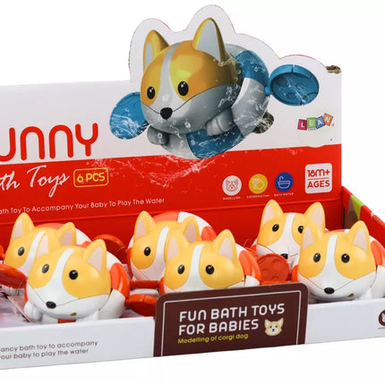 Mechaninis vonios žaislas prisukamas lapinas ratuke