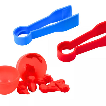 Dinozaurų kiaušinių rūšiuotojas, spalvingos žnyplės, 6 vienetai