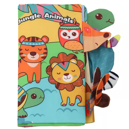 Švelni edukacinė knygelė "Šnarantys džiunglių gyvūnai"