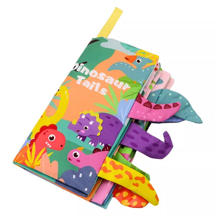 Minkšta Knygelė Gyvūnai Dinozaurai Šlamantys Spalvingi