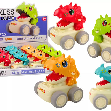 Automobilinis dinozauras Triceratops, stumiamas, 4 tipai