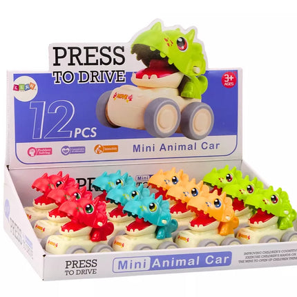 Automobilinis dinozauras Triceratops, stumiamas, 4 tipai