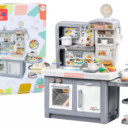 Vaikiška svajonių virtuvė Šviesos Garsai Garai Priedai Pilka