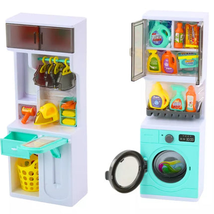 Vonios žaidimų rinkinys 4in1 Dušas Tualetas Skalbimo mašina Priedai