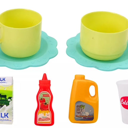 Elektrinio maišytuvo rinkinys, vaisiai pjaustymui, šviesos ir garsai