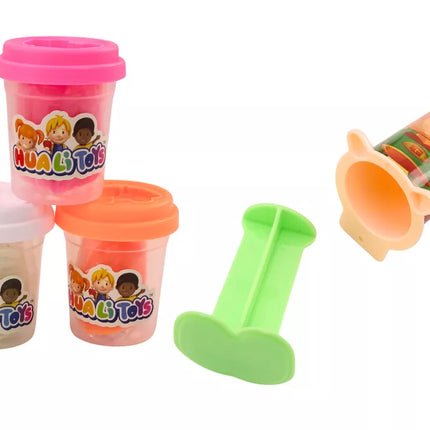 Kūrybingo modelino rinkinys "Žmonės", plaukų kirpimo salono priedai