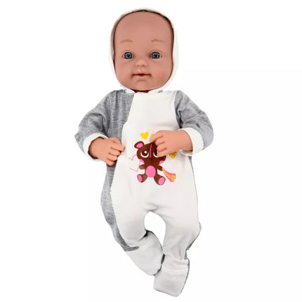 Lėlė su čiulptuku, pleduku ir drabužėlių rinkiniu, 35 cm