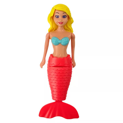 Undinukės vonios žaislas sukamas vandeniu plaukiojantis turkio ir rožinės spalvos lėlės MIX