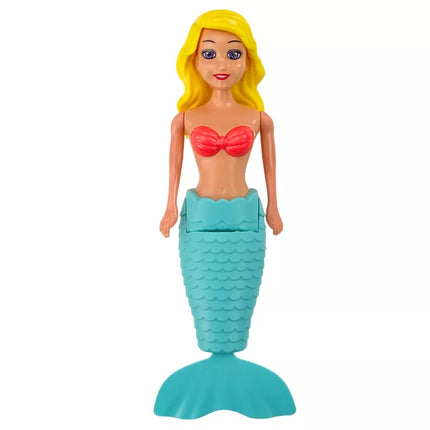 Undinukės vonios žaislas sukamas vandeniu plaukiojantis turkio ir rožinės spalvos lėlės MIX