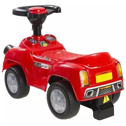 Vaikiškas automobilis paspiriamas Piskliukas Sportinis Raudonas