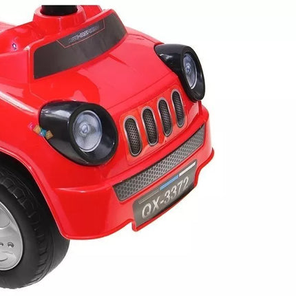 Vaikiškas automobilis paspiriamas Piskliukas Sportinis Raudonas