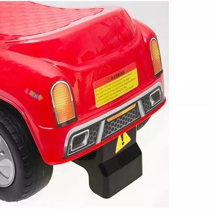 Vaikiškas automobilis paspiriamas Piskliukas Sportinis Raudonas