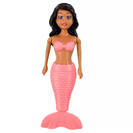 Užsukama plaukiojanti undinėlė vandenyje, turkio ir rožinės spalvų, MIX