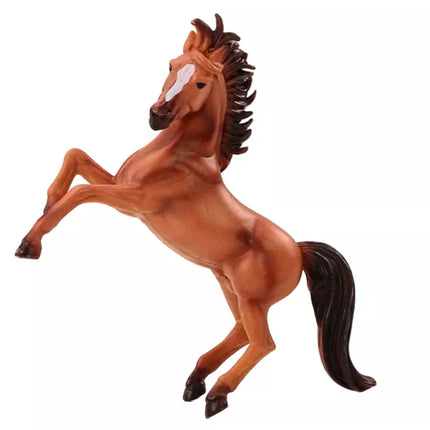 Arkliuko figūrėlė, ruda pilka, stovintis arklys, tvartas, mielas arklys