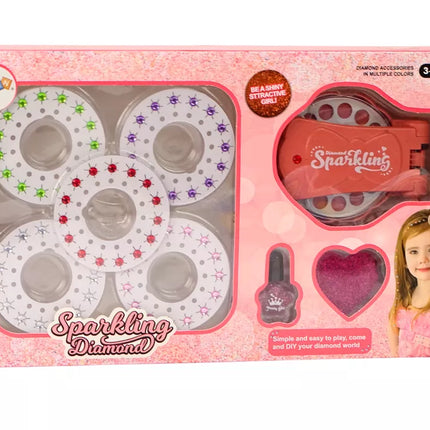 Plaukų pastos rinkinys su deimantų blizgučiais