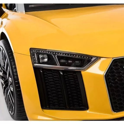 Audi R8 Spyder Yellow – elektromobilis vaikams, dažytas
